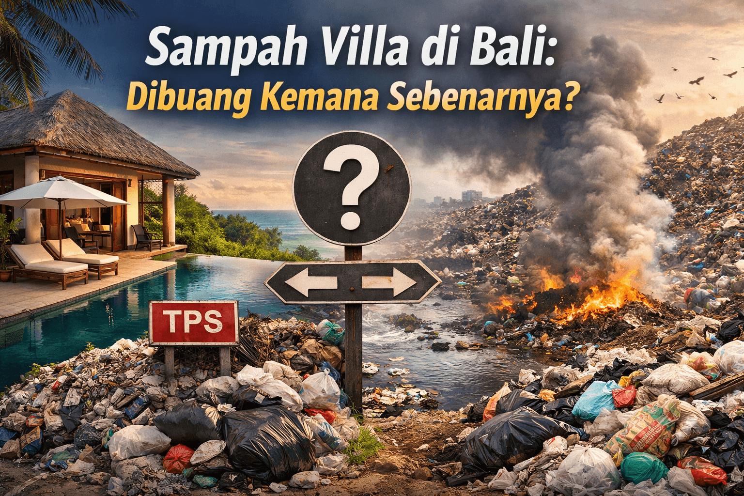 Sampah Villa di Bali: Dibuang Kemana Sebenarnya?